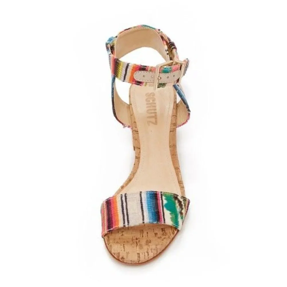 Schutz Rainbow Block Heel